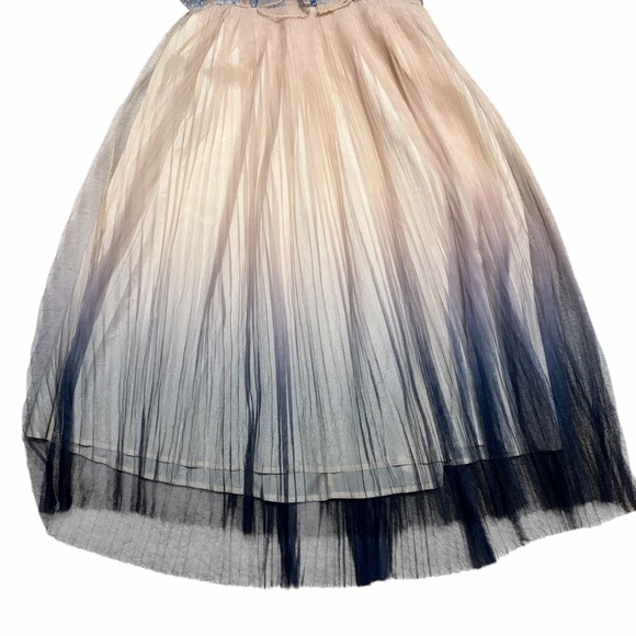 CHICWISH NWT We Know It All Gradient Pleated Mesh Tulle Dress S/M - Picture 7 of 16